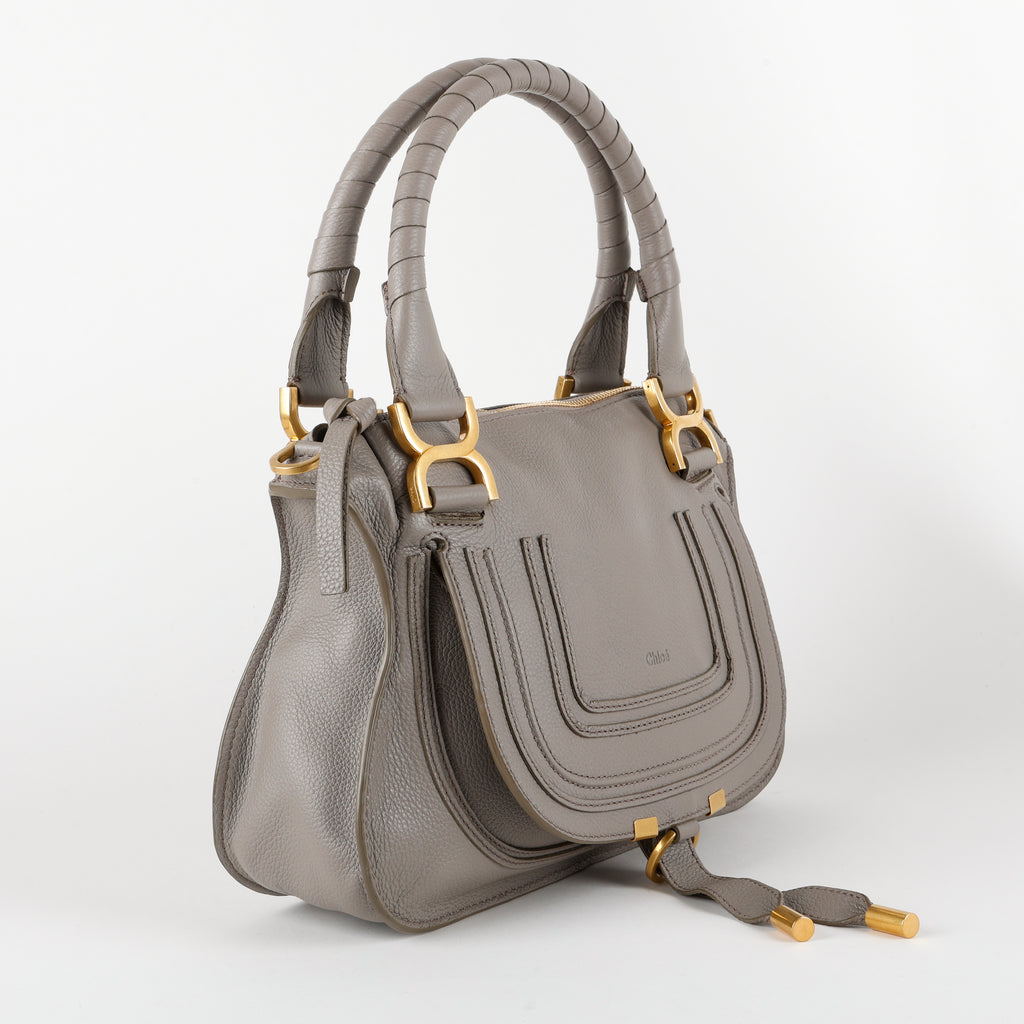 Small Marcie Satchel, Motty Grey