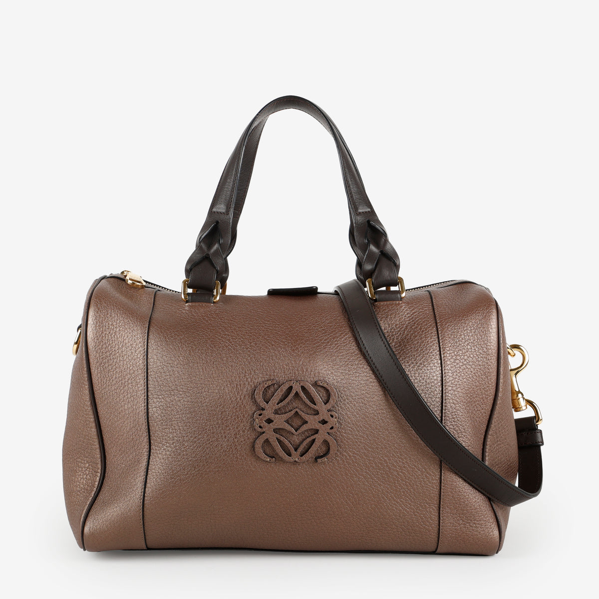 Fusta 25, Metallic Brown Calfskin