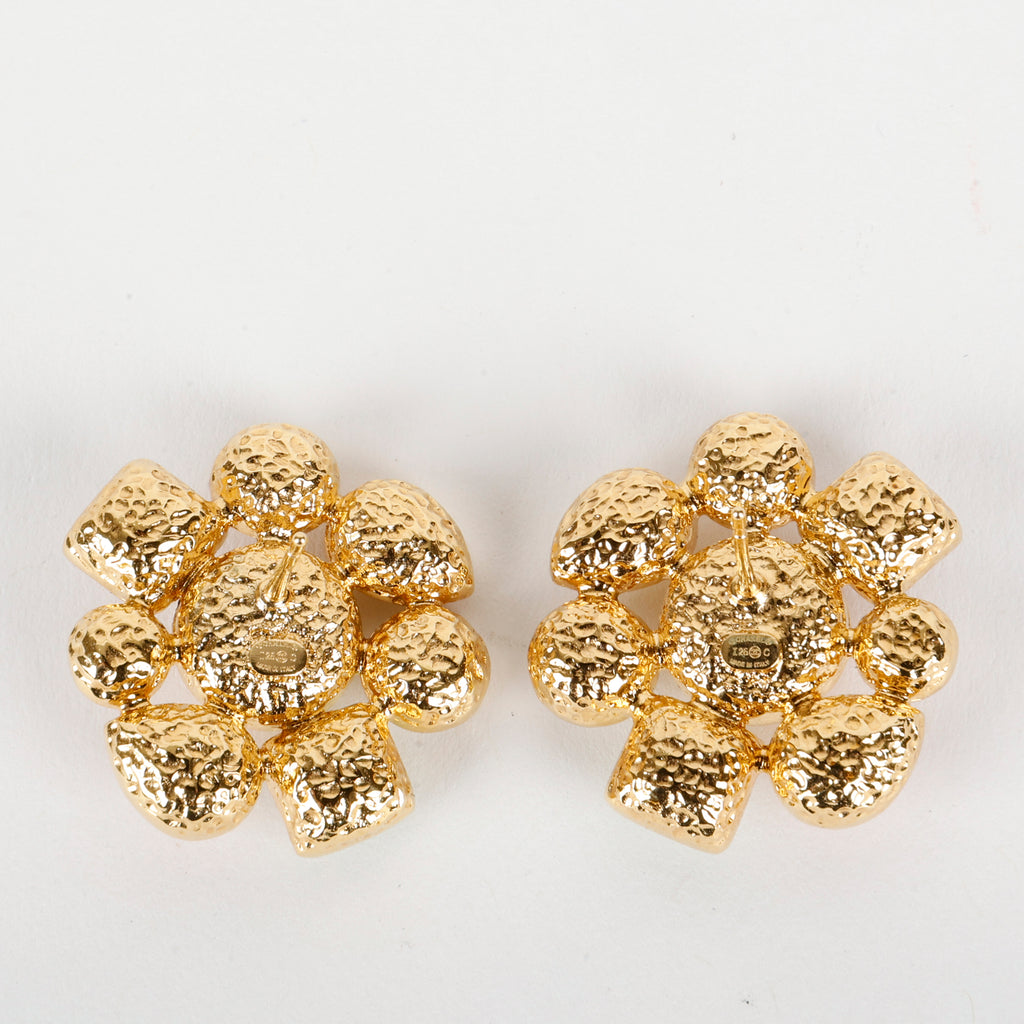 Multi-Stone/Pearl CC Cruise Cluster Earrings