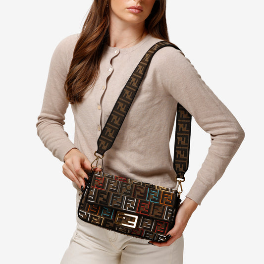 Medium Baguette, Multi Color Sequin