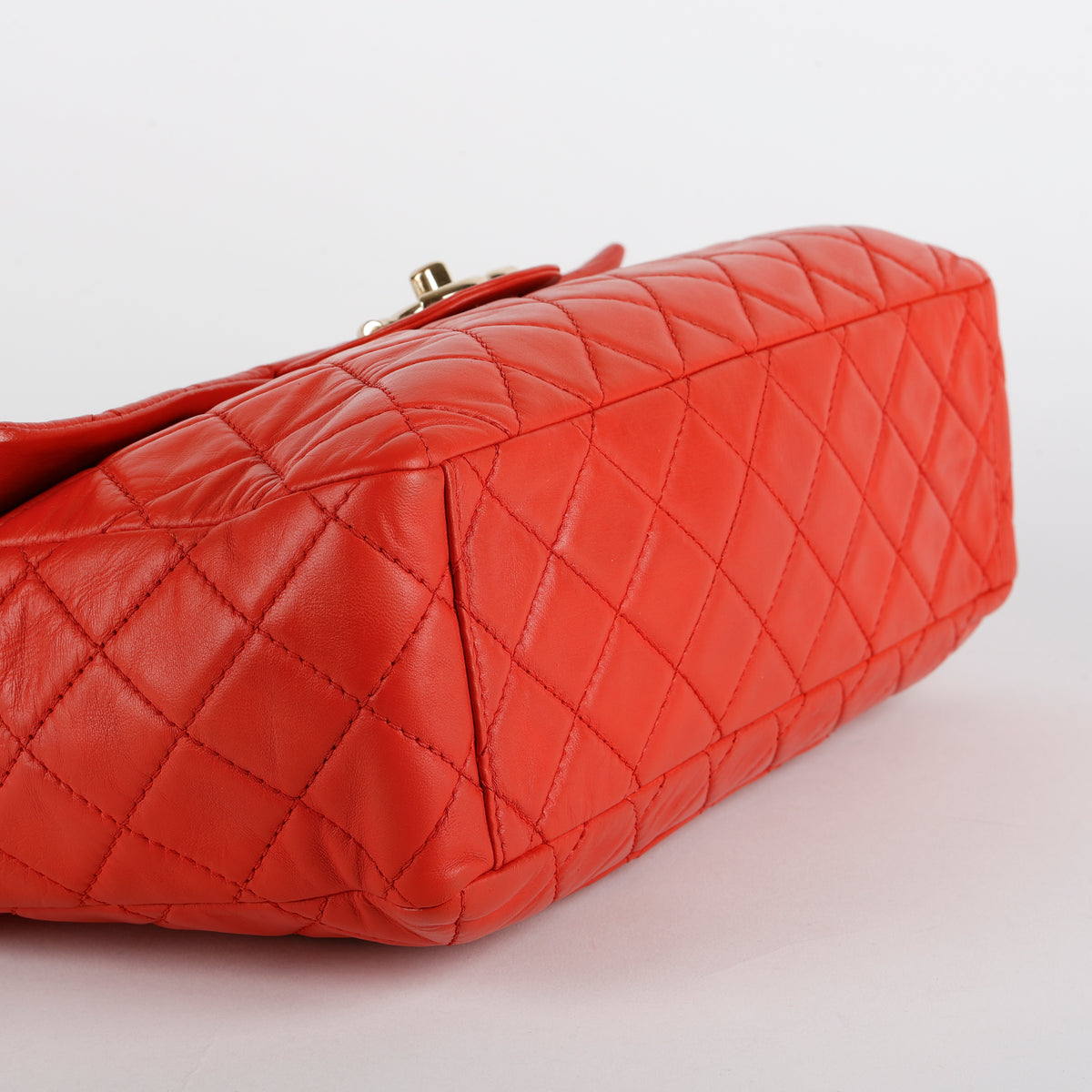 Jumbo Single Flap, Coral Lambskin