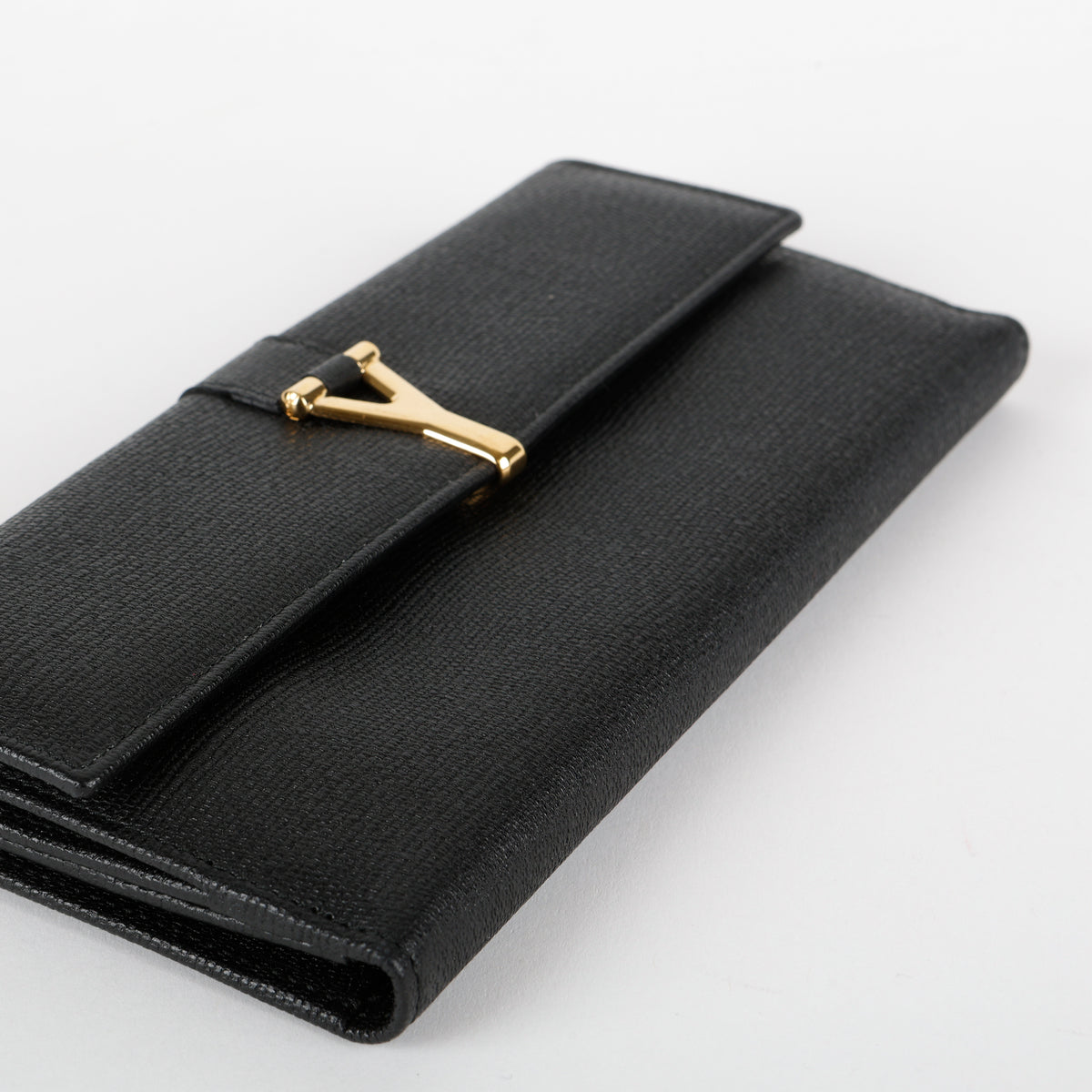 Classic Y Ligne Clutch, Black