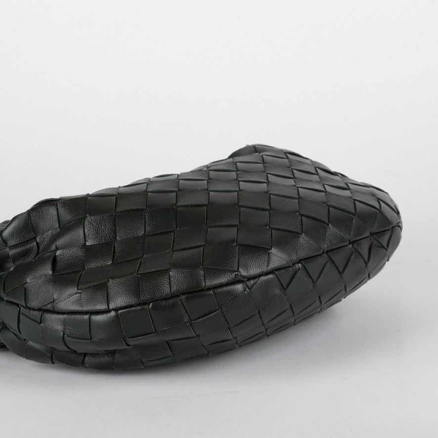 Mini Jodie Nappa Intrecciato Black Lambskin