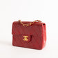 Chanel Lambskin Vintage Square Mini Flap Red