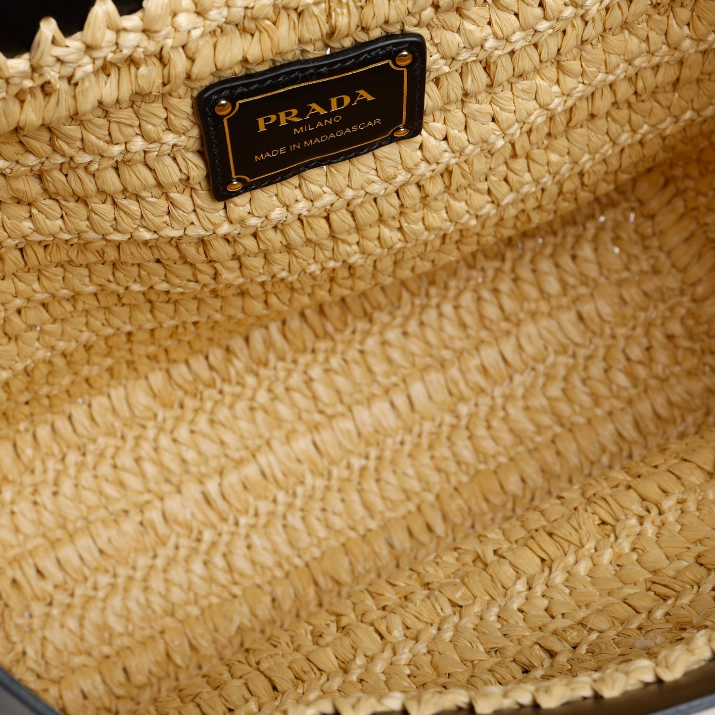 Small Crochet Leather Tote