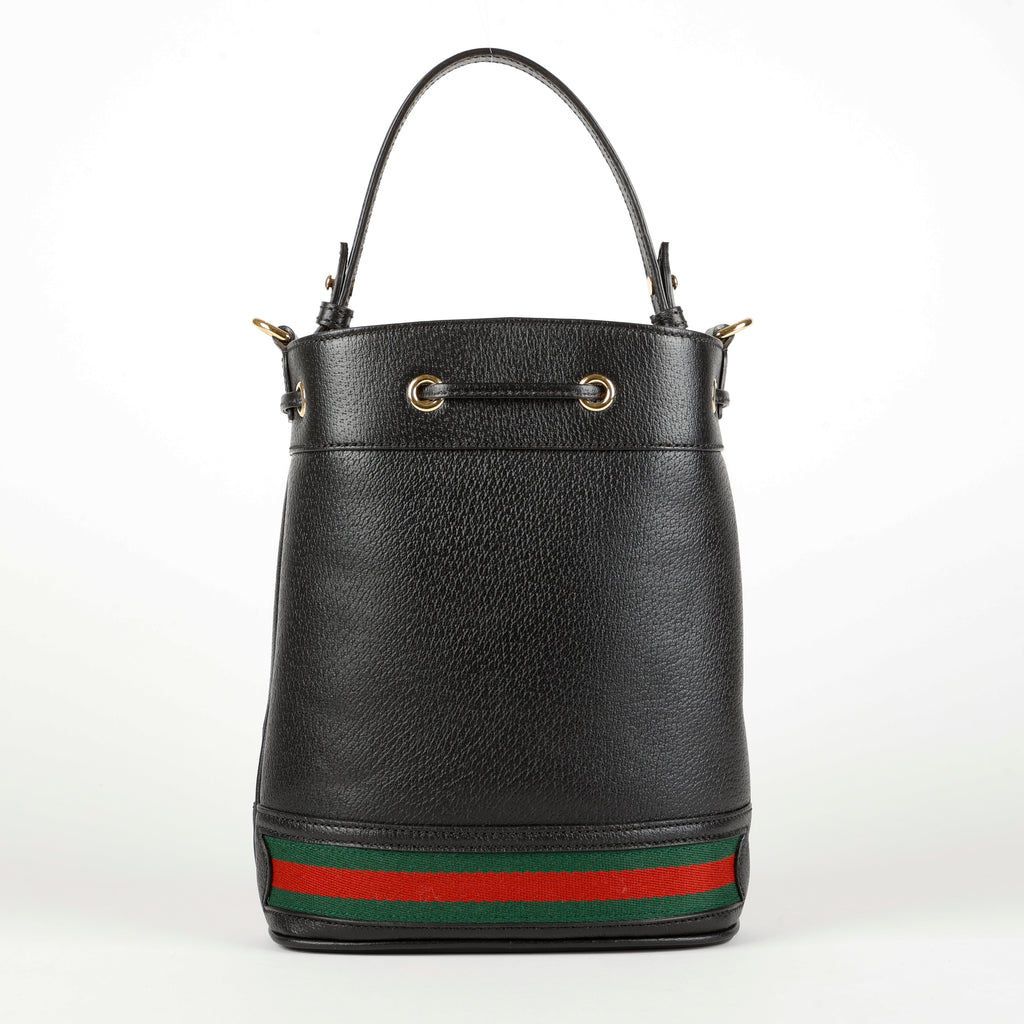 Ophidia Bucket Bag Black Calfskin