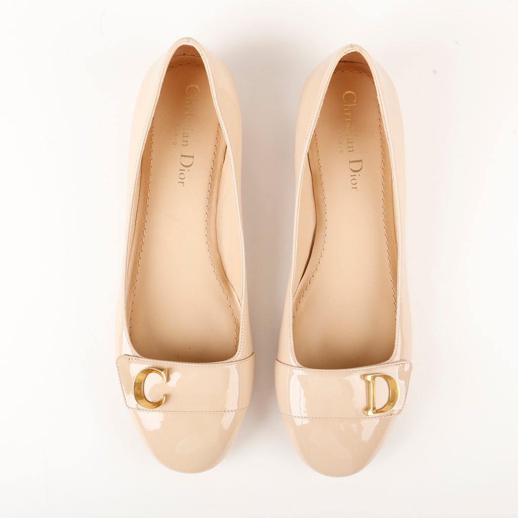 Nude Ballet Flats C'est Patent Leather (38.5)