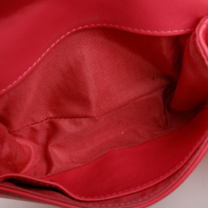 Micro Boy on Chain, Pink Lambskin