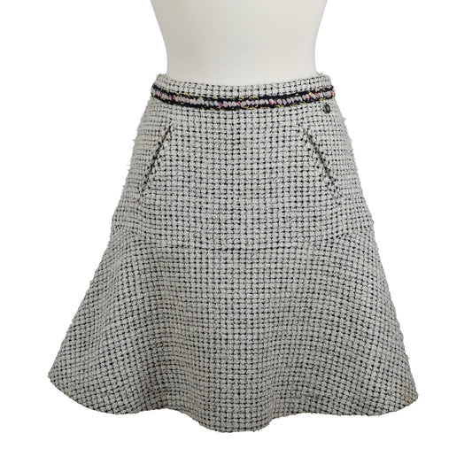 Tweed de Cotton Skirt (21P) Black/White 1154