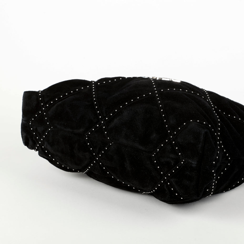 Small Suede 22 Studded, Black Silver