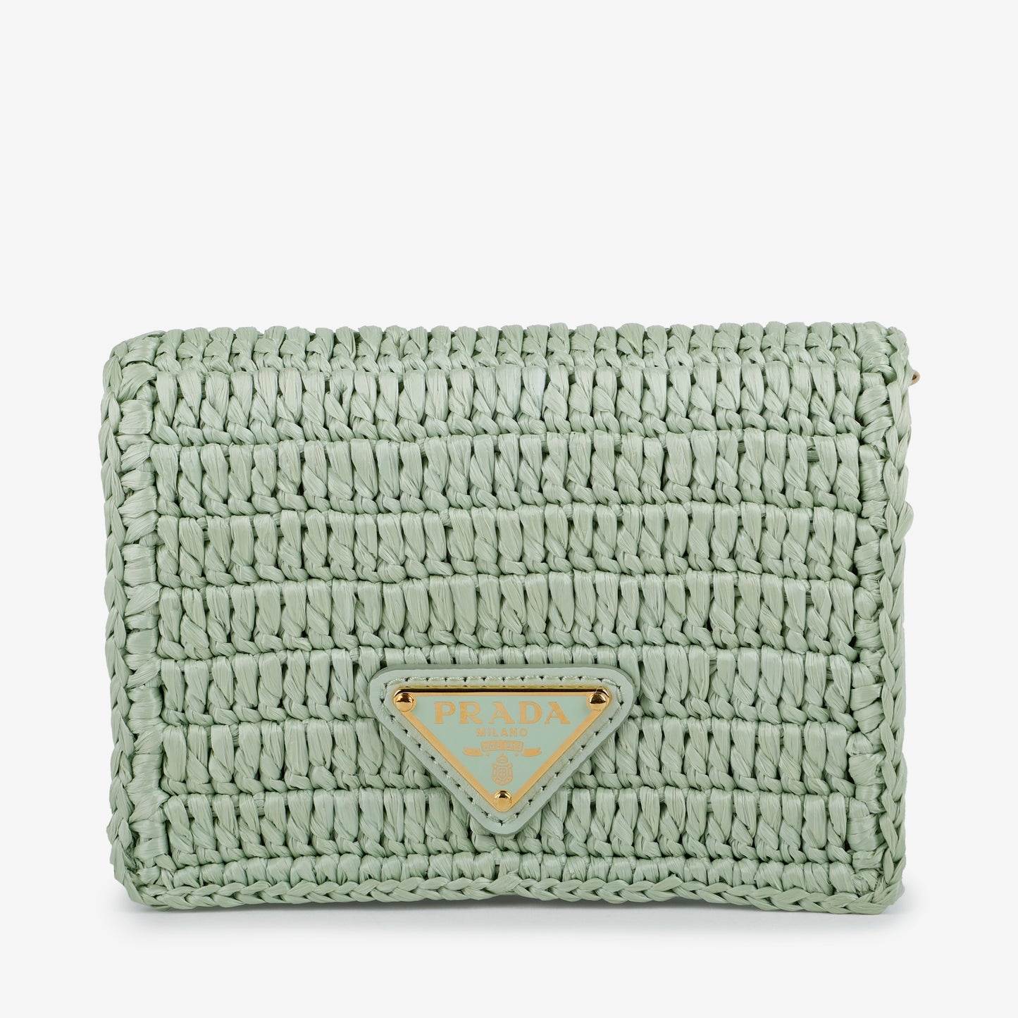 Raffia Mini Bag, Mint Green