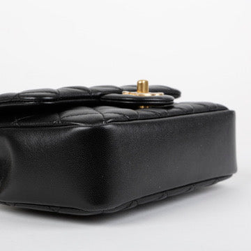 Top Handle Seasonal Mini Flap, Black Pearl