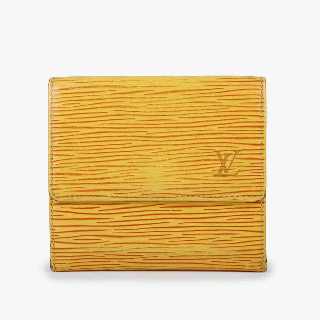 Louise Trifold Wallet, Yellow Epi