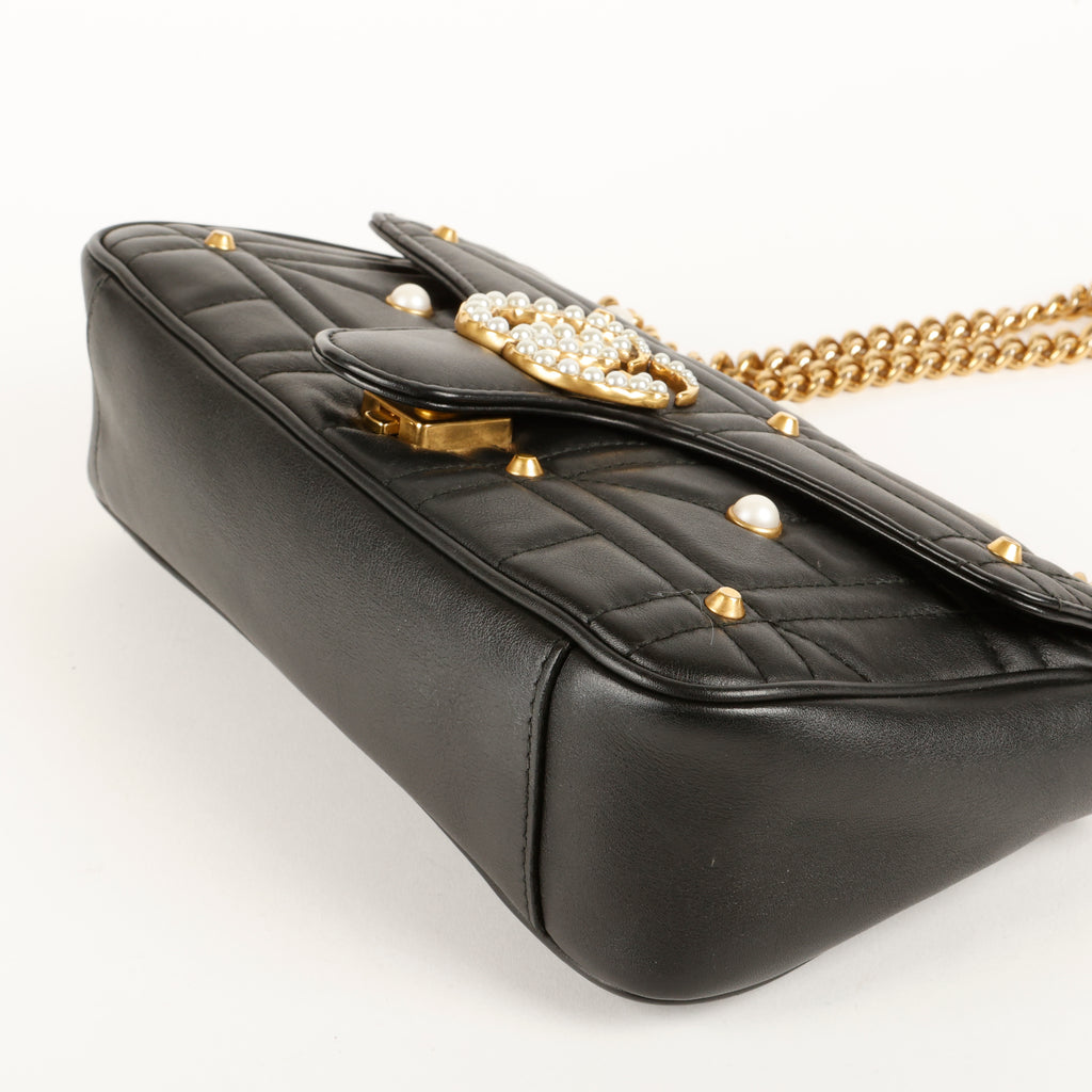 Pearl GG Marmont Camera Bag, Black 10192