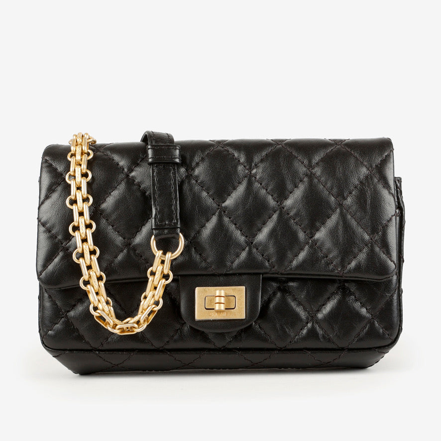 Aged Calfskin 2.55 Reissue Black Belt Bag