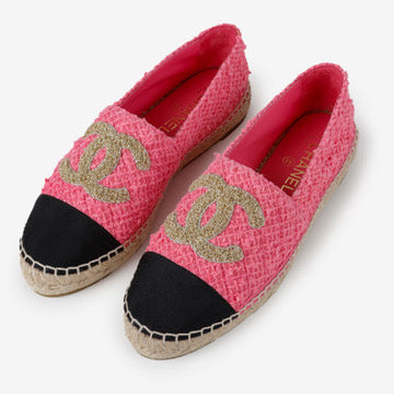 Pink Tweed Espadrilles Size 39