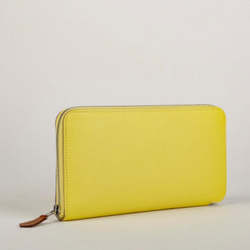 Silk'in Long Wallet, Lime Evercolor