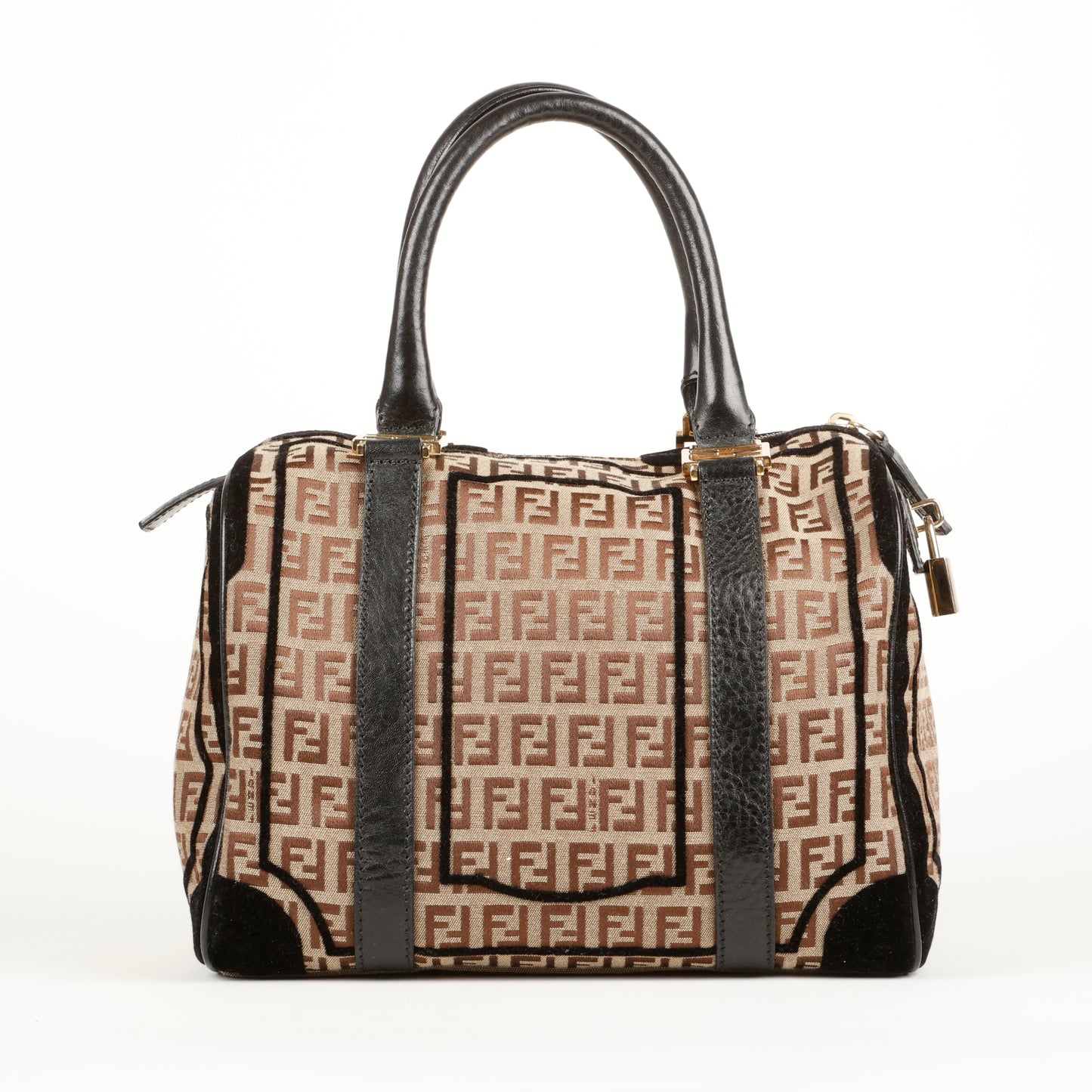 Forever Bauletto Handbag, FF Canvas/Brown