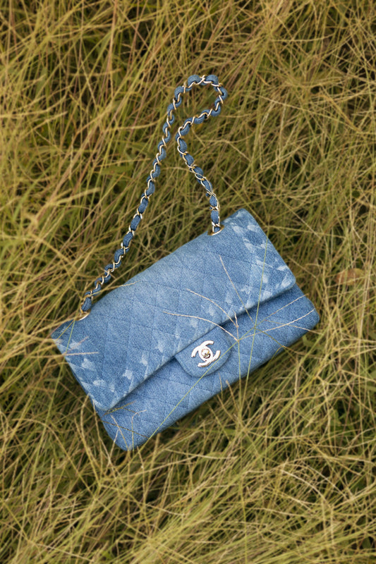 Medium Double Flap, Denim CHW 11520