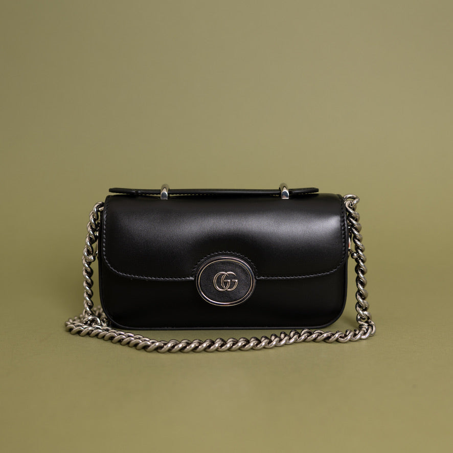 Mini Petite Shoulder Bag, Black SHW 9972
