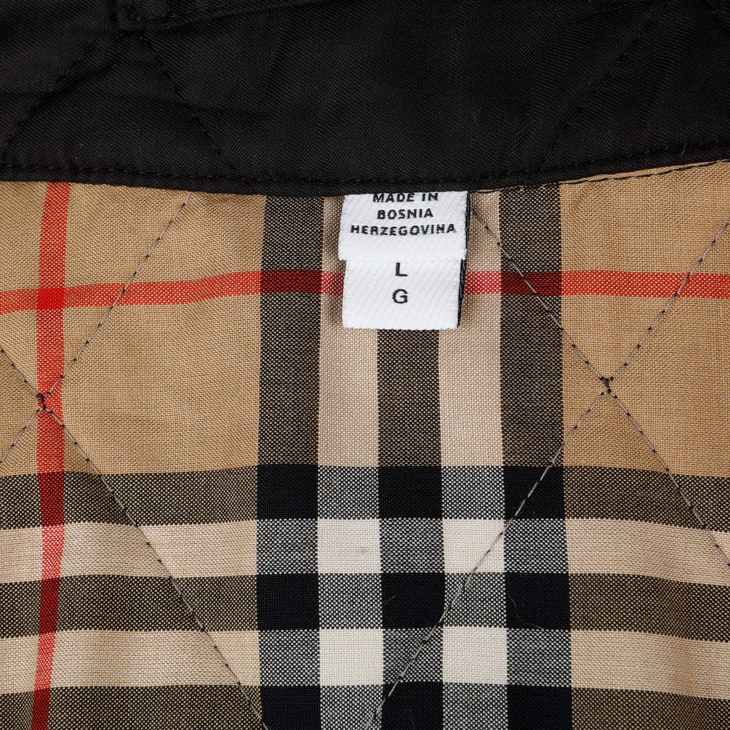 Quilted Barn Jacket, Black Size: L