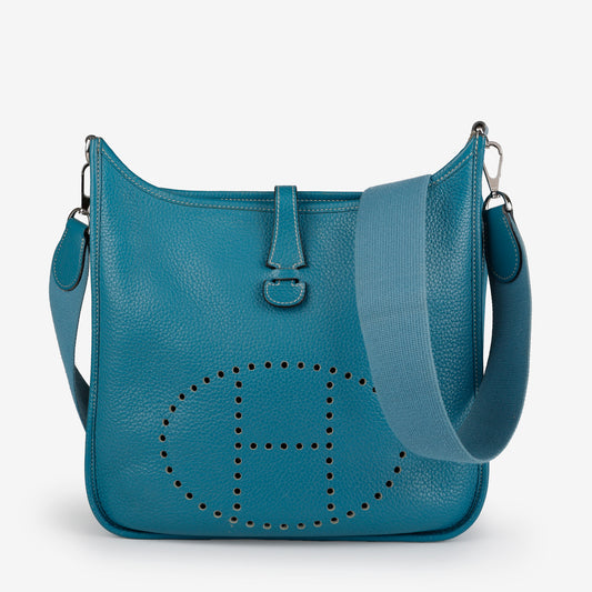 Evelyne PM, Blue Jean Clemence Palladium Hardware