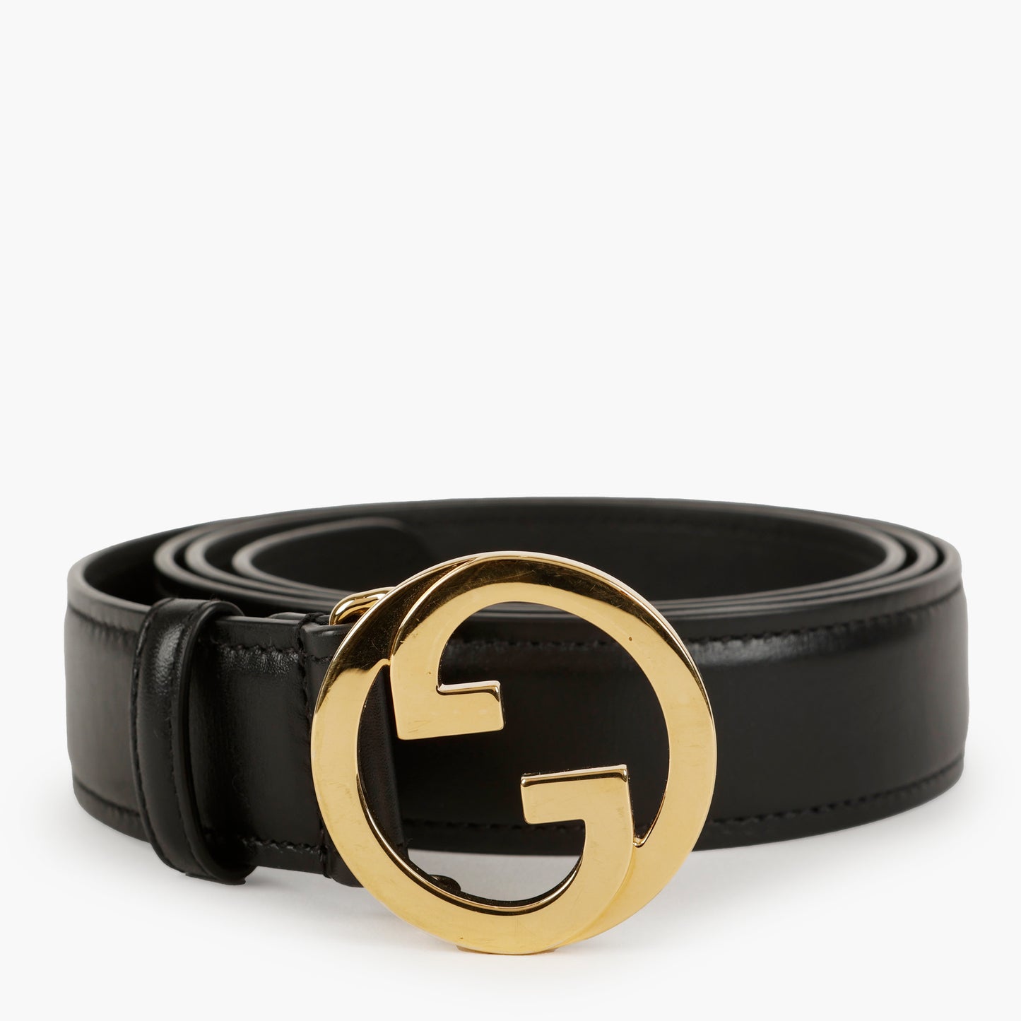 Interlocking G Belt, Black Size 105 (11282)