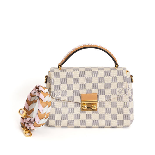 Croisette, Damier Azur Braided Handle 7361