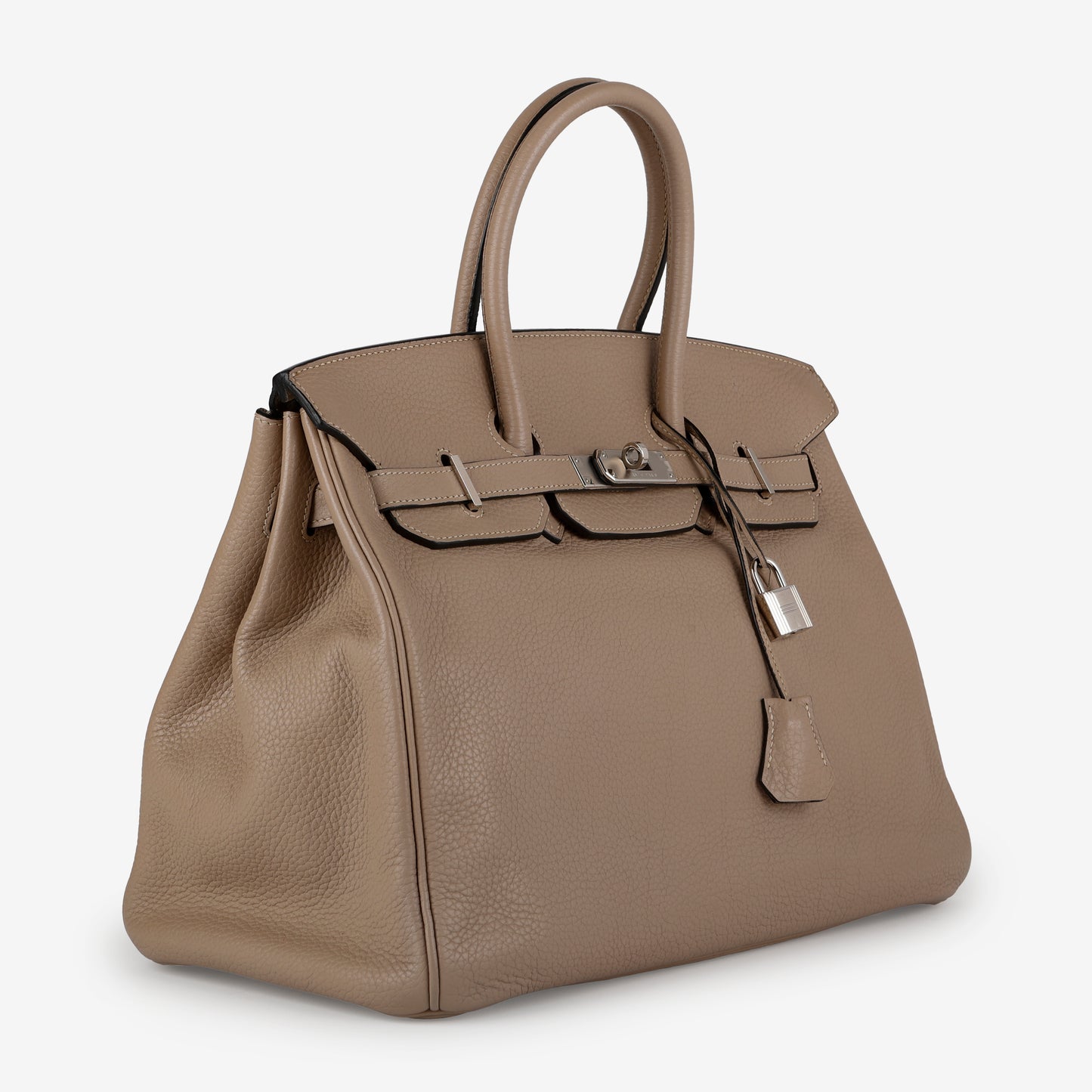 Birkin 35 Gris Tourtelle Clemence PHW