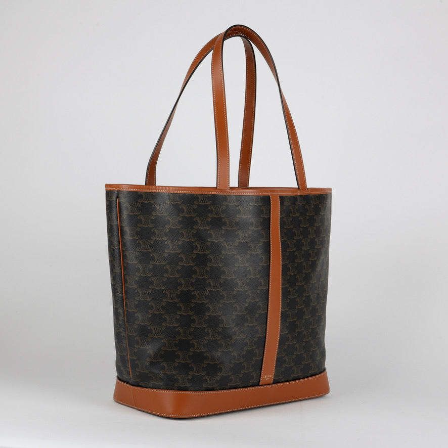 Medium Cabas Tote Triomphe Coated Canvas