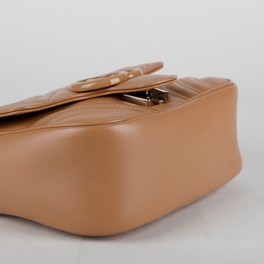 Brown Marmont Shoulder Bag with Chain