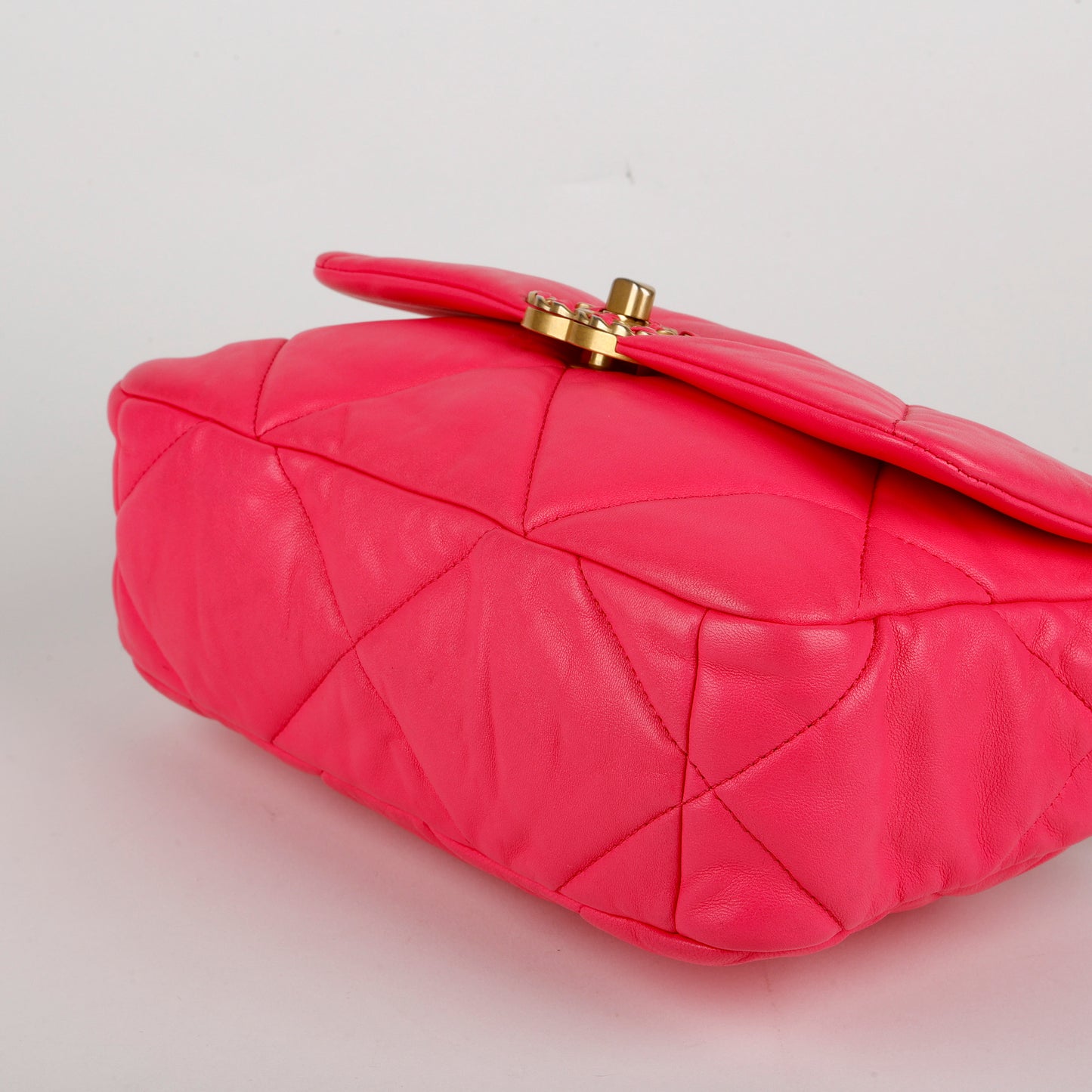 Small 19, Hot Pink Lambskin