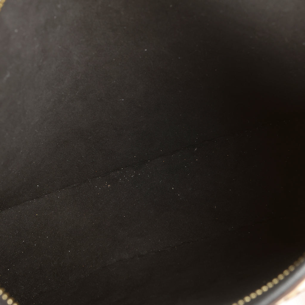 Toiletry On Chain 26, Black Raffia