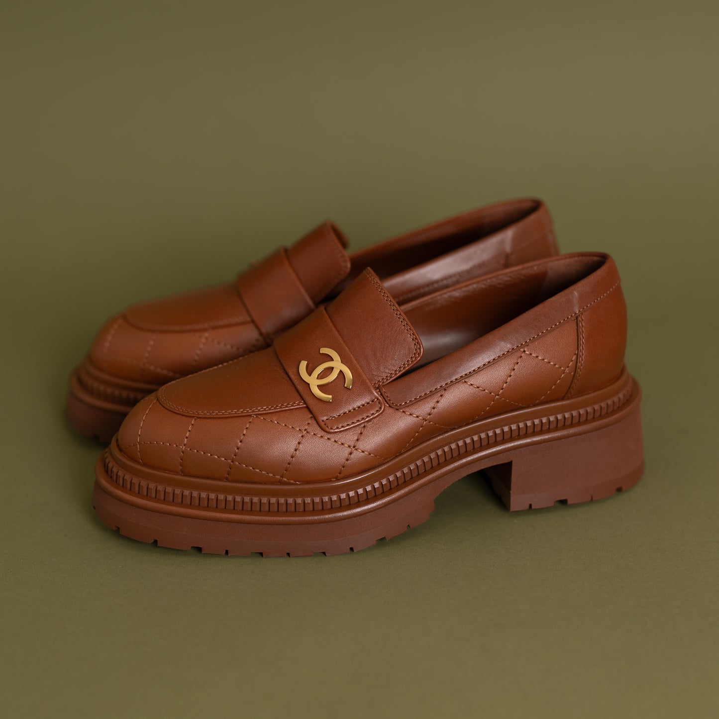 Calfksin CC Loafers, Light Brown 9290