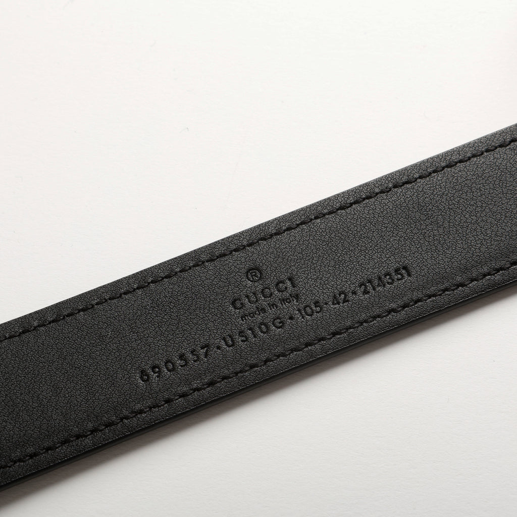 Interlocking G Belt, Black Size 105 (11282)
