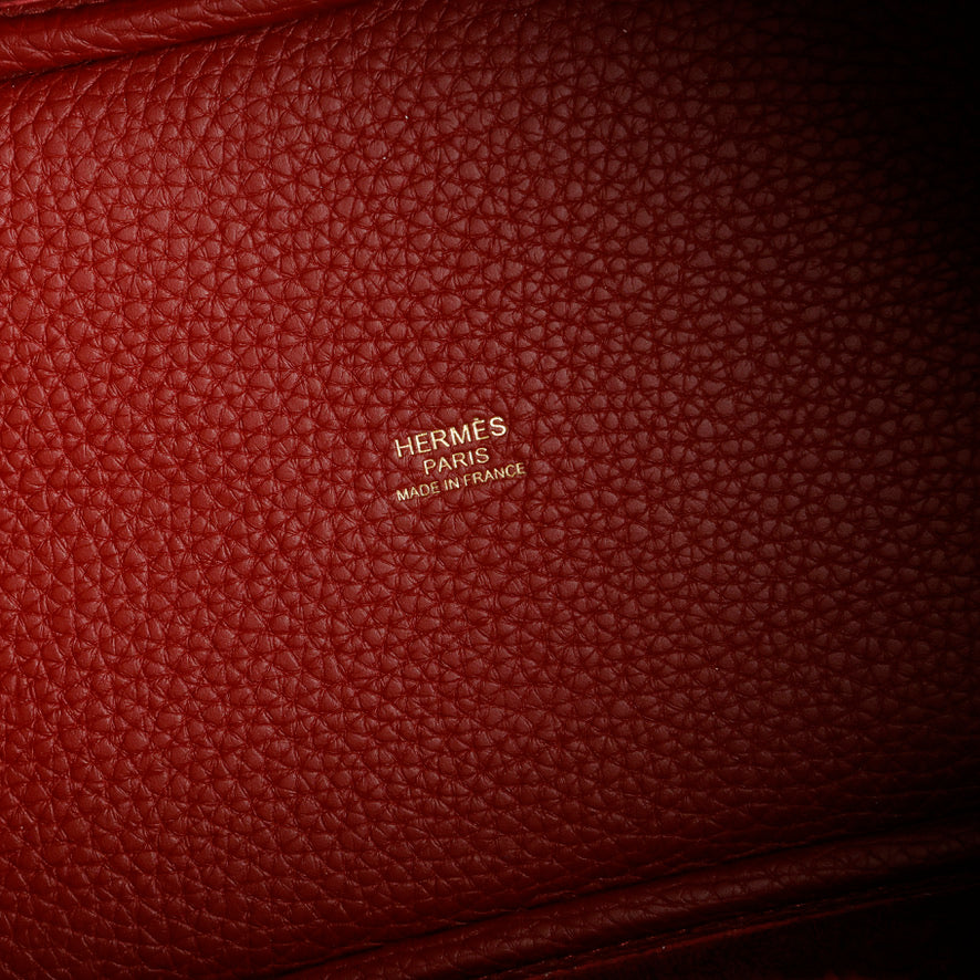 Hermes Picotin 18 Rouge H Clemence Gold Hardware