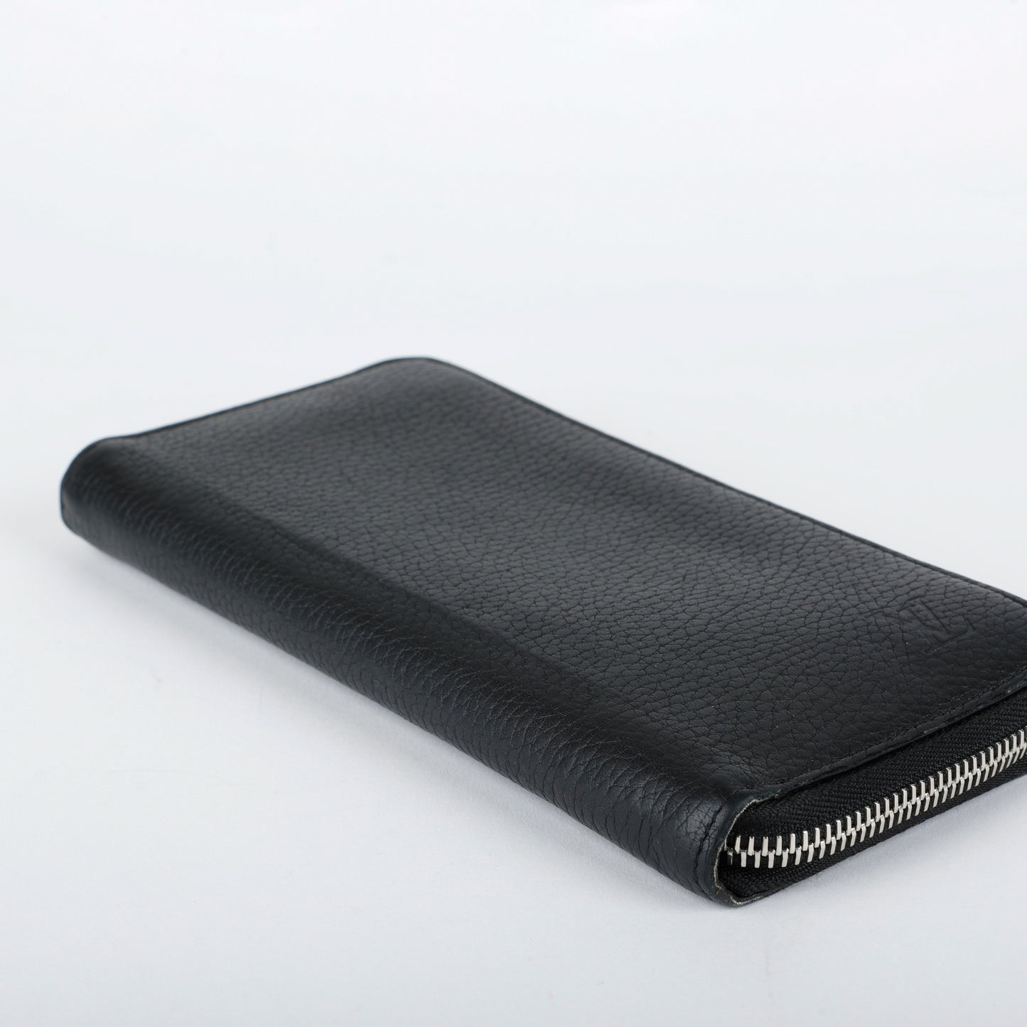 Long Zippy Wallet, Black Leather