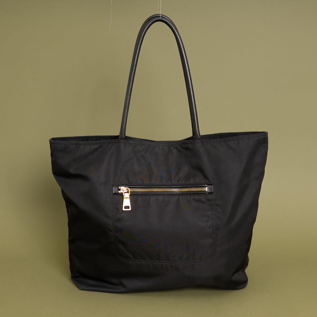 Tessuto Nylon Top Handle, Black 9859