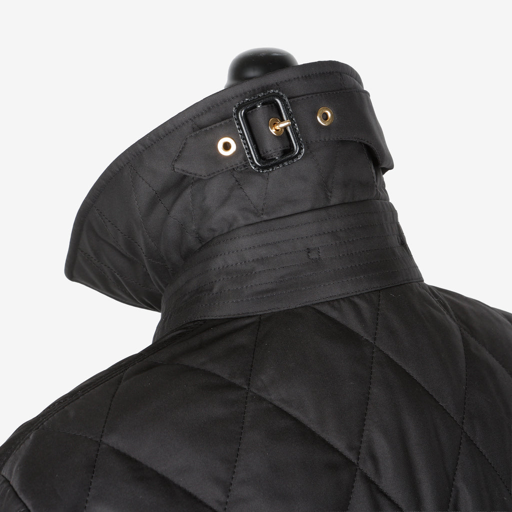 Quilted Barn Jacket, Black Size: L