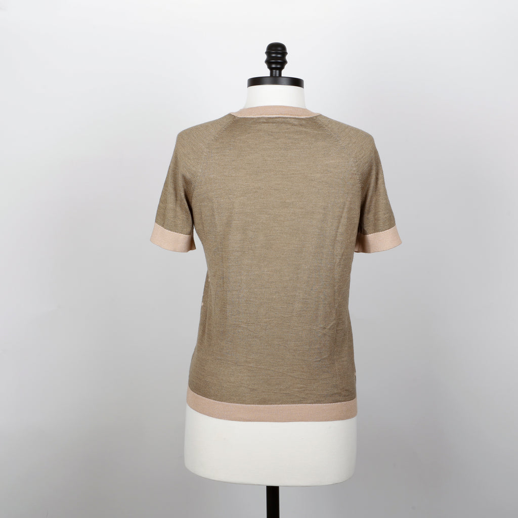 Brides De Gala Short Sleeve Cashmere Sweater