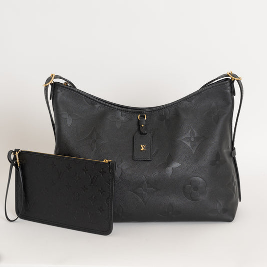 Carryall MM, Black Empreinte with Pouch 5966
