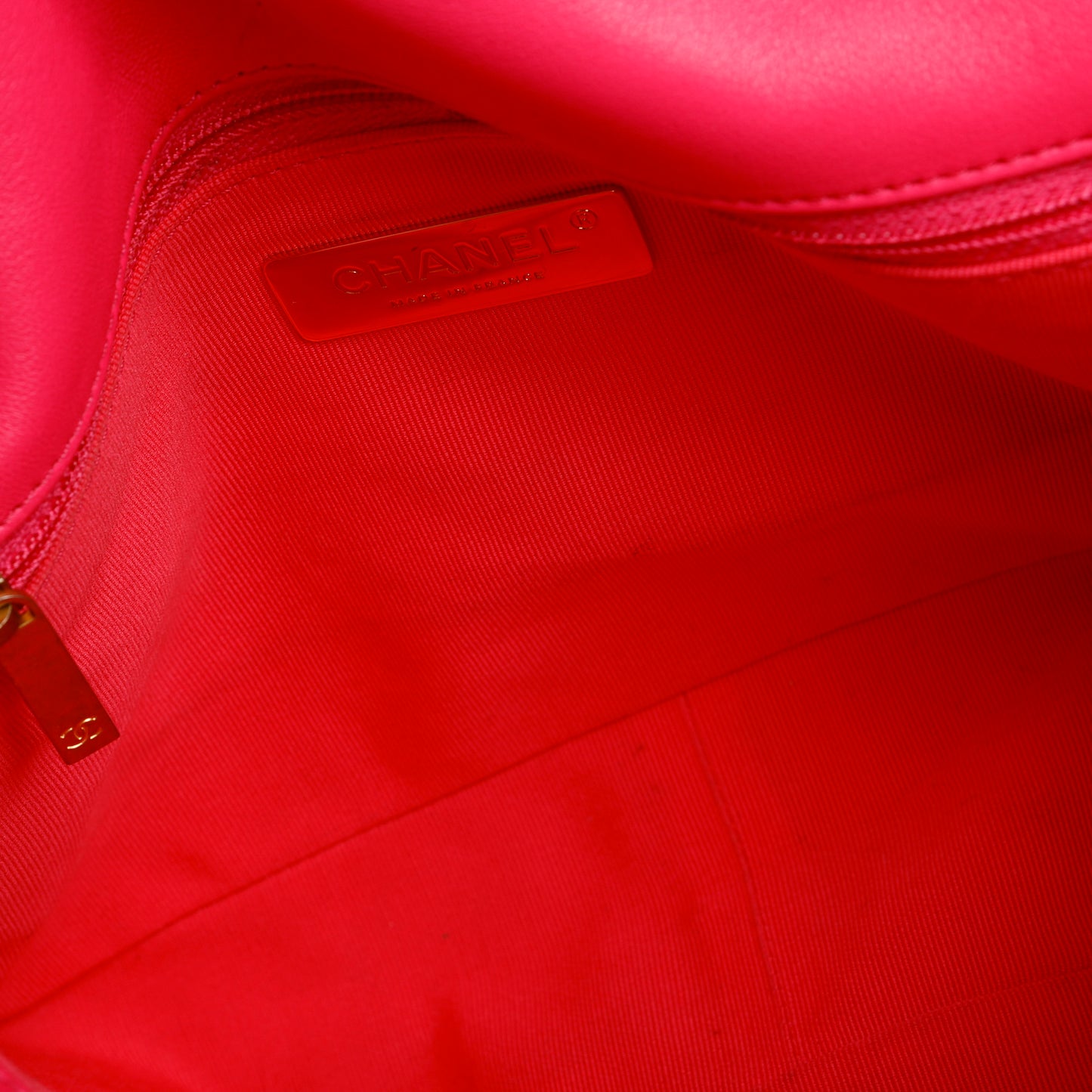 Small 19, Hot Pink Lambskin