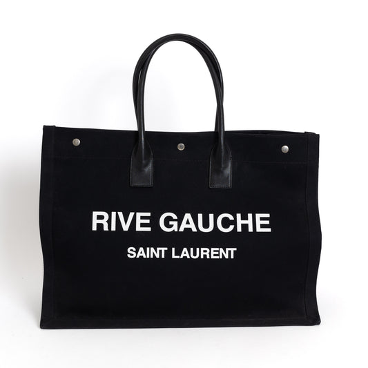 Rive Gauche Large Shopper Tote, Black 6326