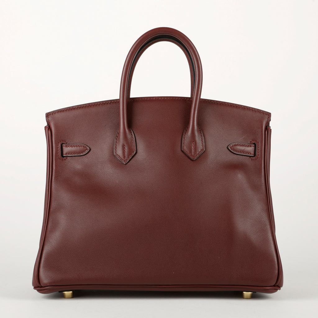 Birkin 25 Rouge Sellier Swift Gold Hardware