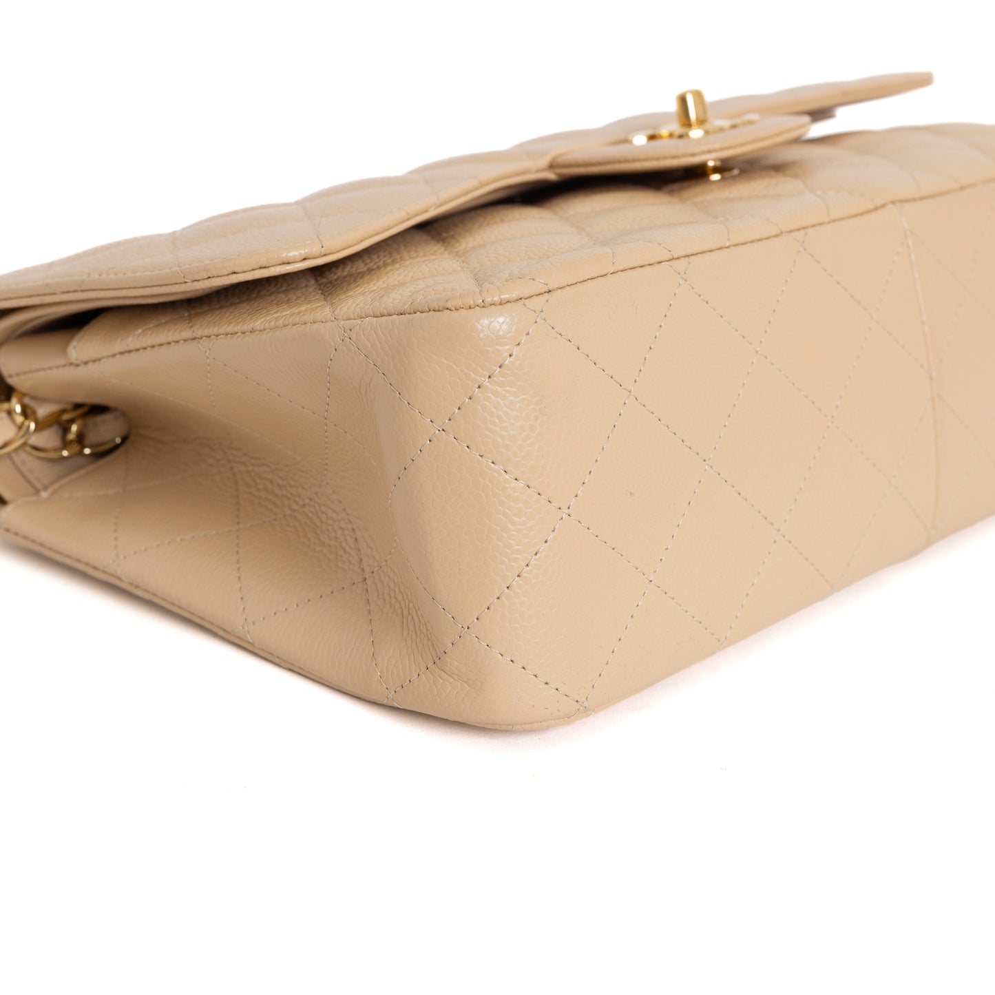 Jumbo Double Flap, Beige Claire 7244