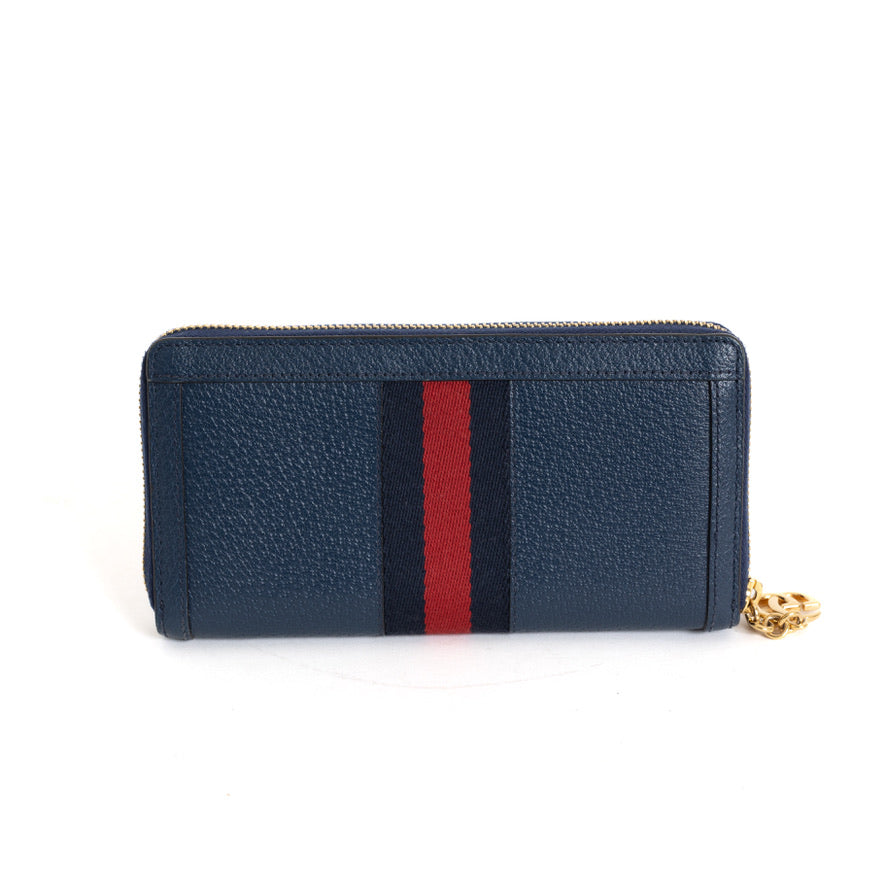 Ophidia Zip Around Wallet Blue Agata 8081