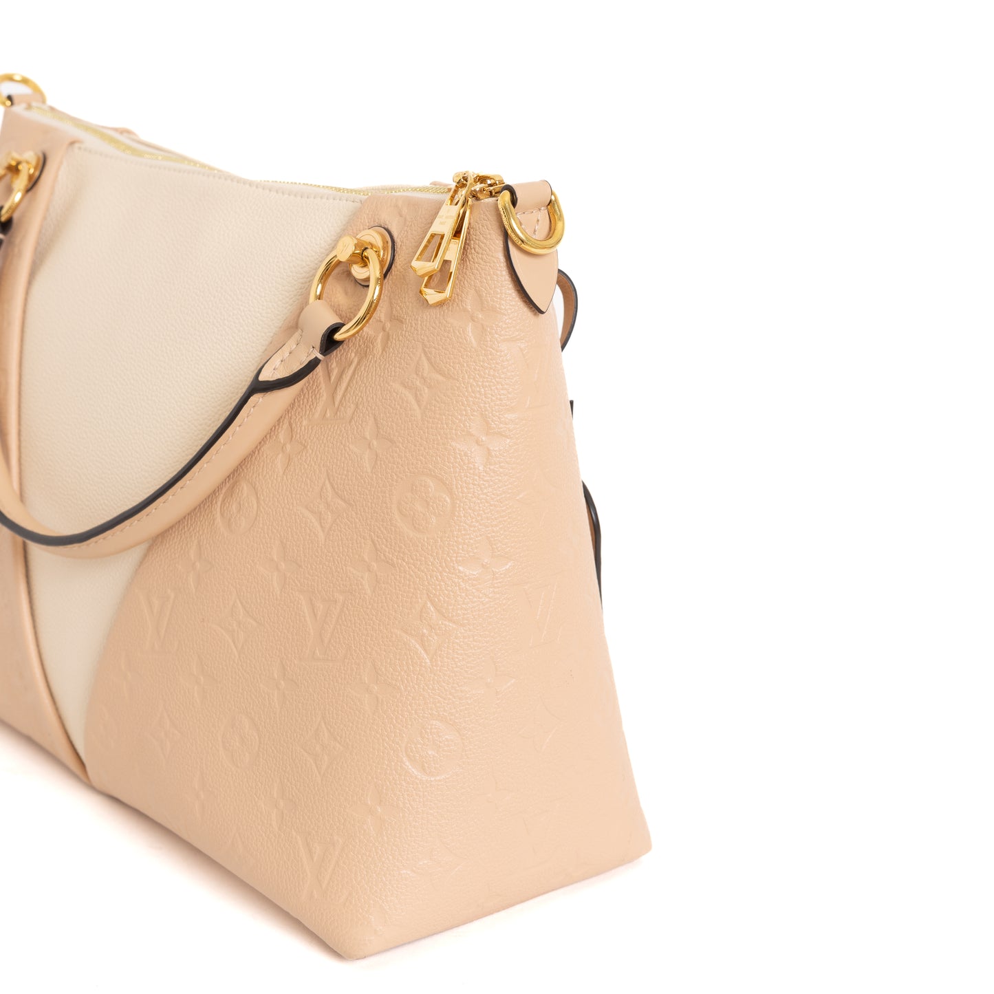 V Tote MM, Beige Rose Creme Empreinte 7937