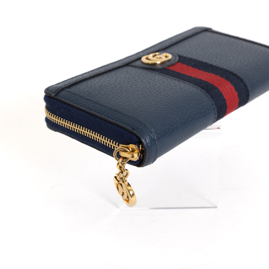 Ophidia Zip Around Wallet Blue Agata 8081