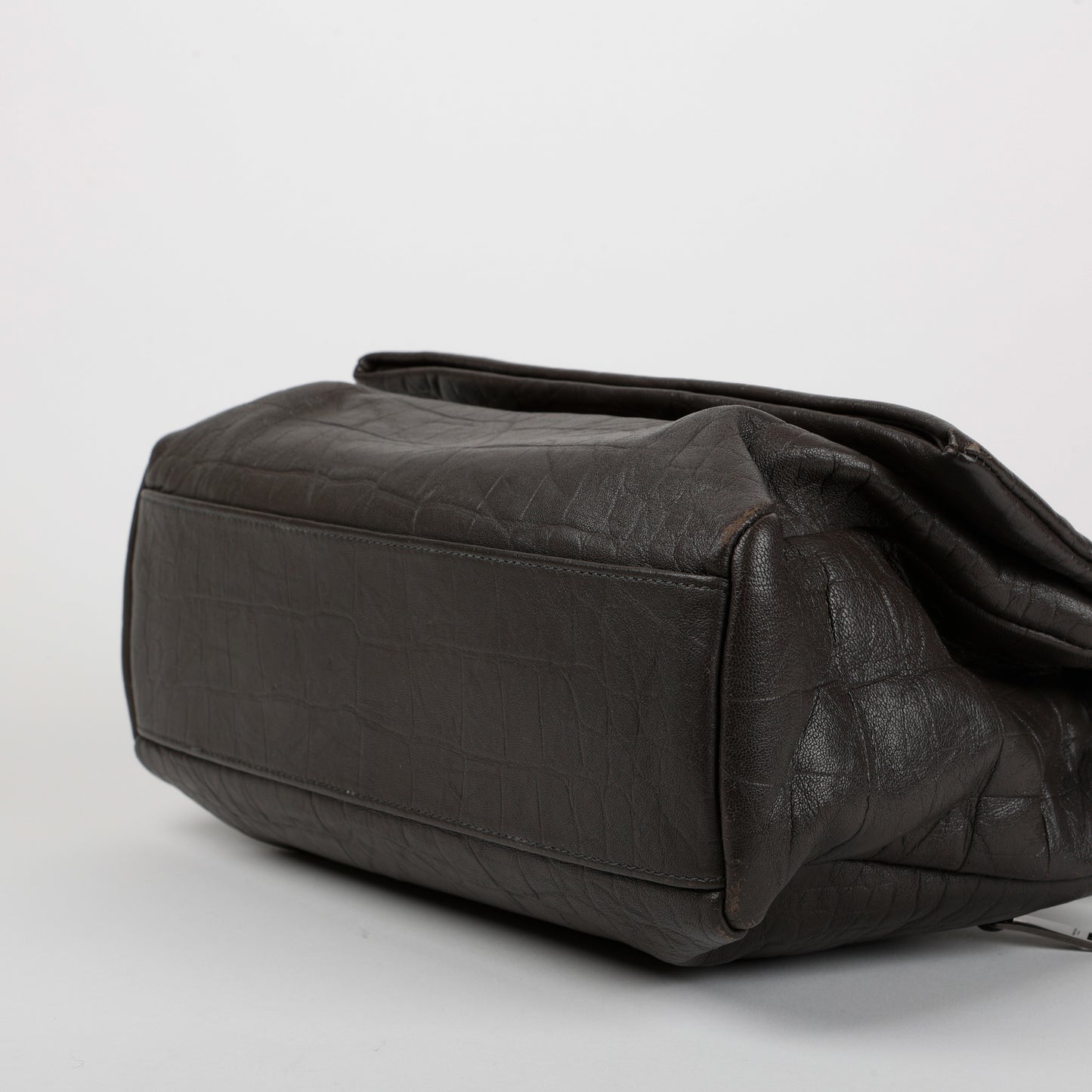 Medium West Hollywood Crossbody Bag, Grey Calfskin