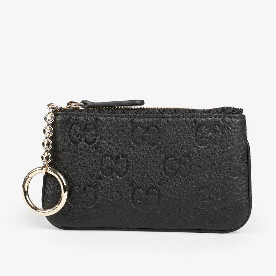 GG Emblem Key Pouch, Black 10598